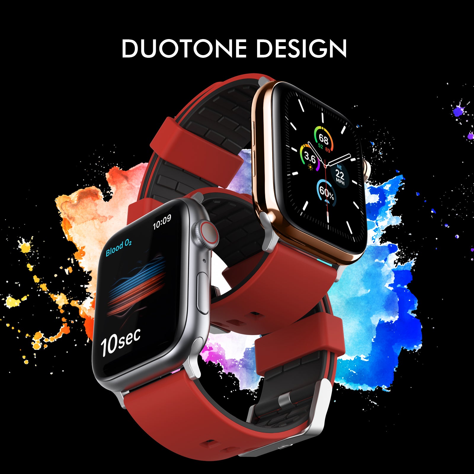 AHASTYLE WA11 Watch Band for Apple Watch Ultra 2 49mm Series 9 45mm SE (2023) 44mm Ultra 49mm 8 7 45mm 6 5 4 SE (2022) SE 44mm 3 2 1 42mm Contrast Colors Silicone Strap AHASTYLE WA11 Watch Band for Apple Watch Ultra 2 49mm Series 9 45mm SE (2023) 44mm Ultra 49mm 8 7 45mm 6 5 4 SE (2022) SE 44mm 3 2 1 42mm Contrast Colors Silicone Strap